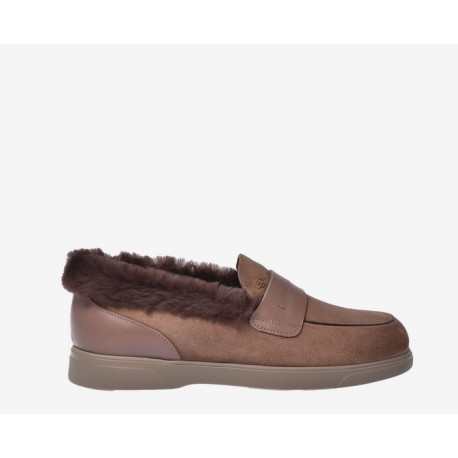 Dámské mokasiny s kožiškem, Baldinini